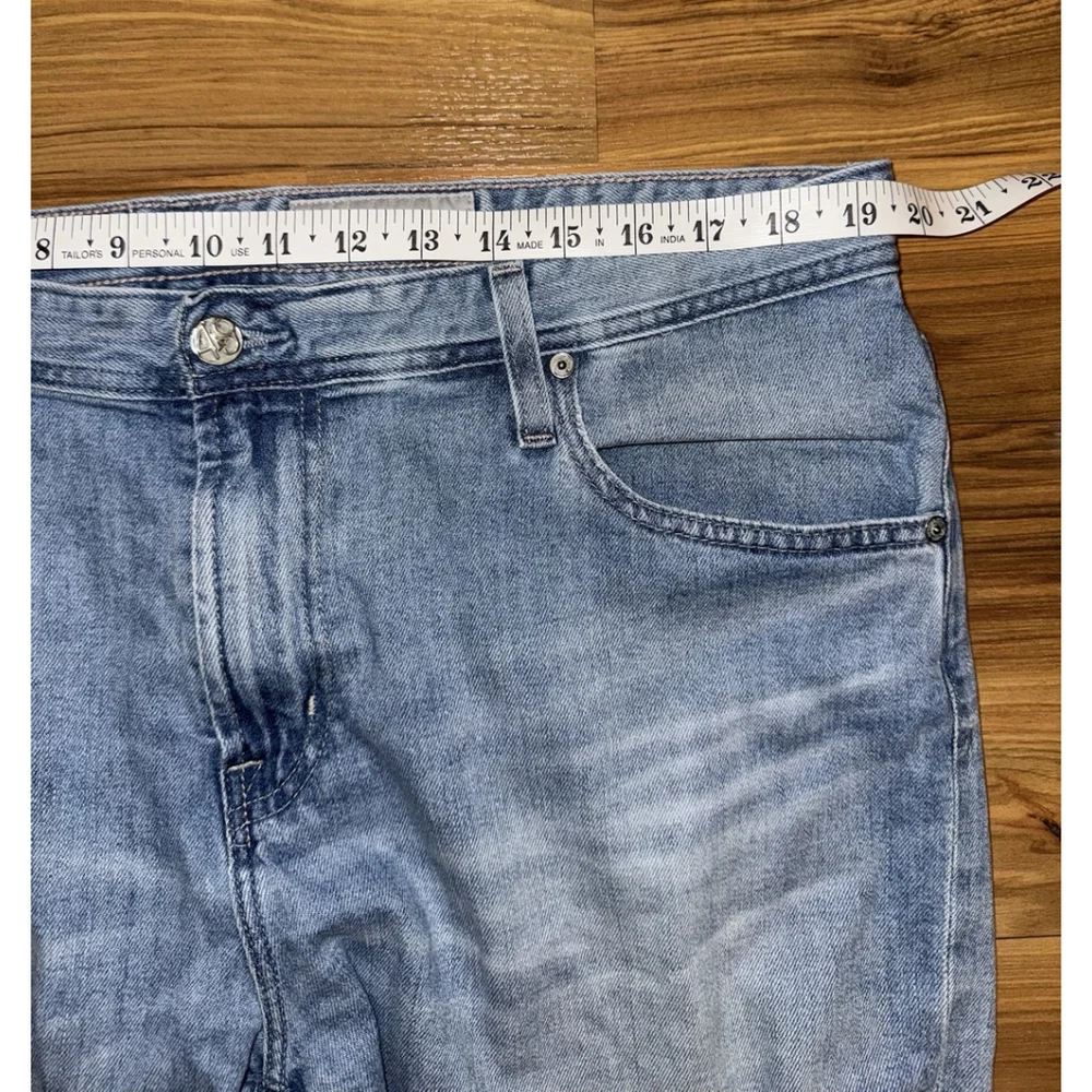 AG Adriano Goldschmied Everett Slim Straight Jeans Mens 38R Light Wash Soft - Picture 4 of 11